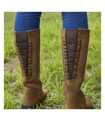 Dublin - Bottes DANMAN - Femme (Marron Foncé) - UTWB1790 2 Dublin - Bottes DANMAN - Femme (Marron Foncé) - UTWB1790 – Image 2