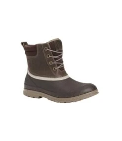Muck Boots - Bottes De Pluie ORIGINALS DUCK LACE - Femme (Taupe / Marron Foncé) - UTFS8753