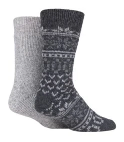 2 Paires Chaussettes Epaisse En Laine Pour Bottes