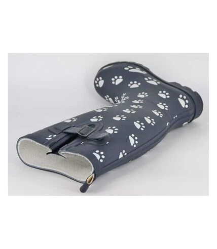 StormWells - Bottes De Pluie - Femme (Bleu Marine) - UTDF2142 2 StormWells - Bottes De Pluie - Femme (Bleu Marine) - UTDF2142 – Image 2