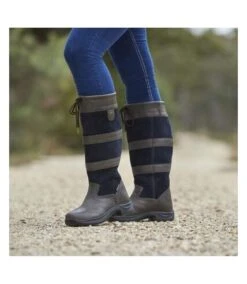 Dublin - Bottes Hautes D'équitation RIVER - Femme (Anthracite / Bleu Marine) - UTWB1775 -Regatta Hiver Magasin 32CF11154DF26CA16CC64DAE87FFF77EF597E423BFD5611305E2DFB2A9BAB9EE