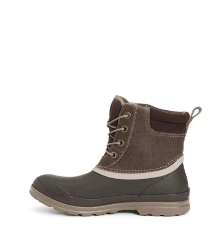 Muck Boots - Bottes De Pluie ORIGINALS DUCK LACE - Femme (Taupe / Marron Foncé) - UTFS8753 3 Muck Boots - Bottes De Pluie ORIGINALS DUCK LACE - Femme (Taupe / Marron Foncé) - UTFS8753 – Image 3