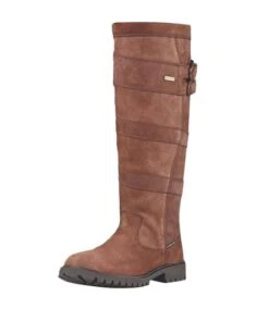 Dublin - Bottes Mi-mollet DARENT - Femme (Marron Foncé) - UTWB1796