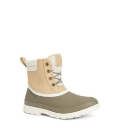 Muck Boots - Bottes De Pluie ORIGINALS DUCK LACE - Femme (Taupe / Marron Clair) - UTFS8753
