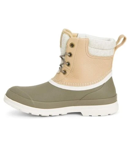Muck Boots - Bottes De Pluie ORIGINALS DUCK LACE - Femme (Taupe / Marron Clair) - UTFS8566 3 Muck Boots - Bottes De Pluie ORIGINALS DUCK LACE - Femme (Taupe / Marron Clair) - UTFS8566 – Image 3