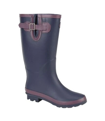 StormWells - Bottes De Pluie - Femme (Bleu Marine / Rouge) - UTDF2170 1 StormWells - Bottes De Pluie - Femme (Bleu Marine / Rouge) - UTDF2170