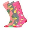 GENERIC Chaussettes Pour Bottes - Femme (Rose / Gris / Pêche) - UTUT1240
