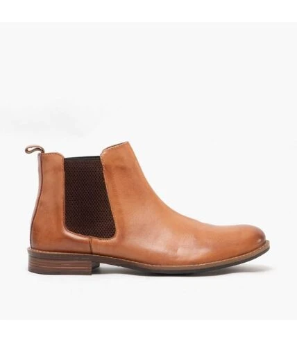 Roamers - Bottes GUSSET - Homme (Marron Clair) - UTDF1695 2 Roamers - Bottes GUSSET - Homme (Marron Clair) - UTDF1695 – Image 2