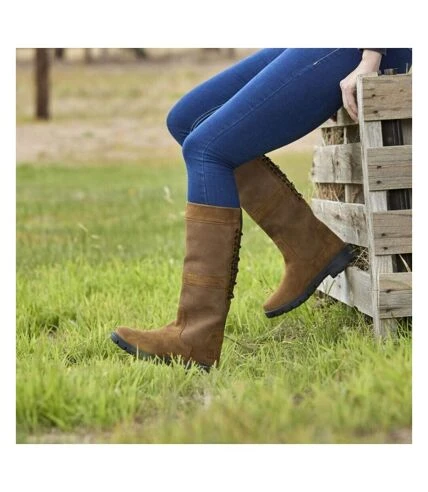 Dublin - Bottes DANMAN - Femme (Marron Foncé) - UTWB1790 3 Dublin - Bottes DANMAN - Femme (Marron Foncé) - UTWB1790 – Image 3