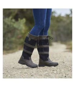 Dublin - Bottes Hautes D'équitation RIVER - Femme (Anthracite / Bleu Marine) - UTWB1775 -Regatta Hiver Magasin 5AEE40163A7D8CFDF1744B1A51A38719BD259D032D5C46B975E3BFDB4CFB1134
