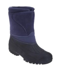 StormWells - Bottes De Neige à Fermeture à Scratch - Femme (Bleu Marine) - UTDF258