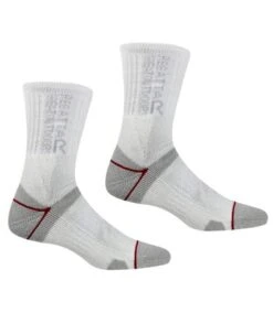 Regatta - Chaussettes Pour Bottes BLISTER PROTECTION - Femme (Gris Clair / Blanc) - UTRG6000