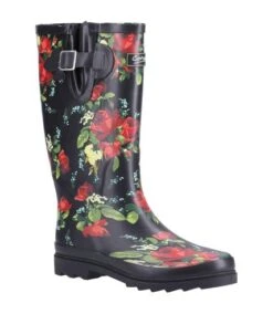 Cotswold - Bottes De Pluie - Femme (Noir / Rouge) - UTFS8355