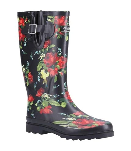 Cotswold - Bottes De Pluie - Femme (Noir / Rouge) - UTFS8355 1 Cotswold - Bottes De Pluie - Femme (Noir / Rouge) - UTFS8355