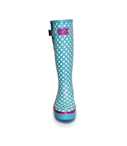 Lunar - Bottes De Pluie - Femme (Bleu Pâle / Blanc / Rose) - UTGS217 1 Lunar - Bottes De Pluie - Femme (Bleu Pâle / Blanc / Rose) - UTGS217