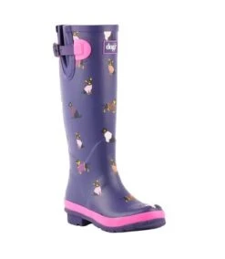 Lazy Dogz - Bottes De Pluie HARPER - Femme (Bleu) - UTGS227