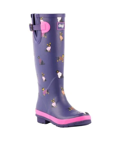 Lazy Dogz - Bottes De Pluie HARPER - Femme (Bleu) - UTGS227 1 Lazy Dogz - Bottes De Pluie HARPER - Femme (Bleu) - UTGS227
