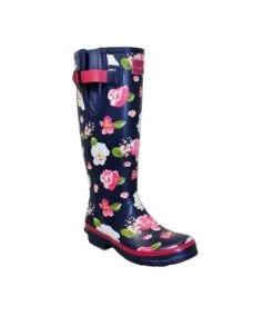 Lunar - Bottes De Pluie - Femme (Bleu / Blanc / Rose) - UTGS220