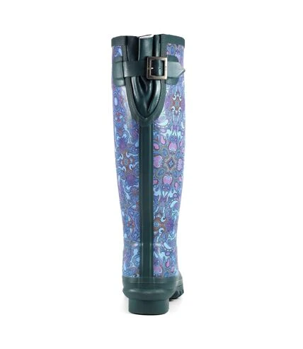 Laurence Llewelyn-Bowen - Bottes De Pluie PERICOLOSO - Femme (Bleu) - UTGS409 2 Laurence Llewelyn-Bowen - Bottes De Pluie PERICOLOSO - Femme (Bleu) - UTGS409 – Image 2