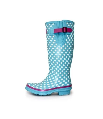 Lunar - Bottes De Pluie - Femme (Bleu Pâle / Blanc / Rose) - UTGS217 2 Lunar - Bottes De Pluie - Femme (Bleu Pâle / Blanc / Rose) - UTGS217 – Image 2