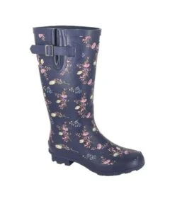 StormWells - Bottes De Pluie - Femme (Bleu Marine) - UTDF2175