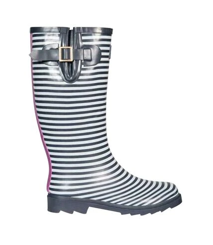 Trespass - Bottes De Pluie SAMIRA - Femme (Noir/marron/rouge) - UTTP4178 3 Trespass - Bottes De Pluie SAMIRA - Femme (Noir/marron/rouge) - UTTP4178 – Image 3