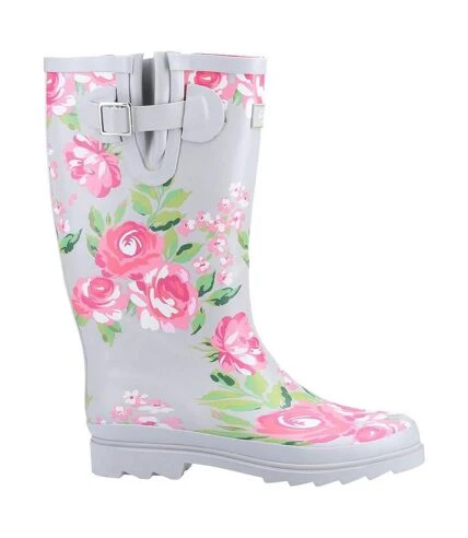 Cotswold - Bottes De Pluie - Femme (Gris / Rose) - UTFS8355 2 Cotswold - Bottes De Pluie - Femme (Gris / Rose) - UTFS8355 – Image 2