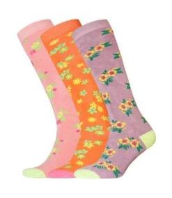 GENERIC Chaussettes Pour Bottes - Femme (Lilas / Corail) - UTUT1239