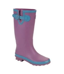 StormWells - Bottes De Pluie - Femme (Lilas / Turquoise Vif) - UTDF2170