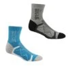 Regatta - Chaussettes Pour Bottes - Femme (Gris Clair / Bleu Vif) - UTRG6076